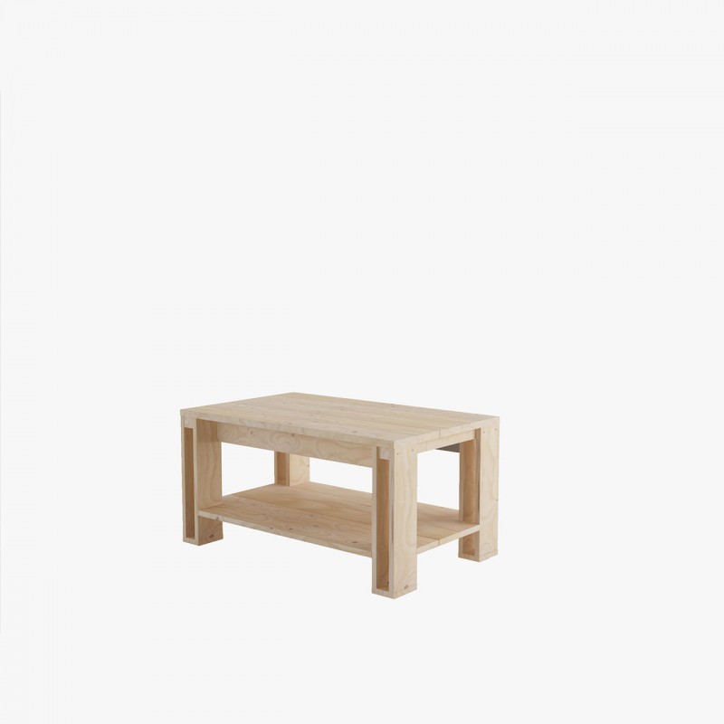 madera blanco natural 40 x 30 x 50 Haku Möbel 32302 mesa auxiliar 