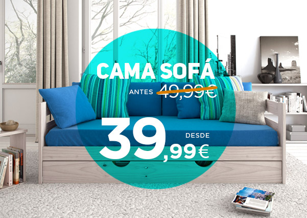 cama sofá de madera 39,99€